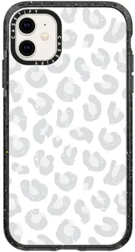 Vista 143 de Funda Impact de CASETiFY para iPhone 11 - Tiempo A Solas de Esther Kim - Negro Claro