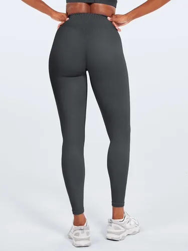 Vista 3 de YEOREO Leggings de entrenamiento sin costuras para mujer, pantalones de yoga de cintura alta para gimnasio