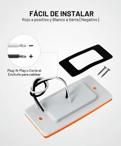 Vista 5 de Partsam 5 luces rectangulares ámbar 6 LED parte superior transparente para Freightliner Volvo