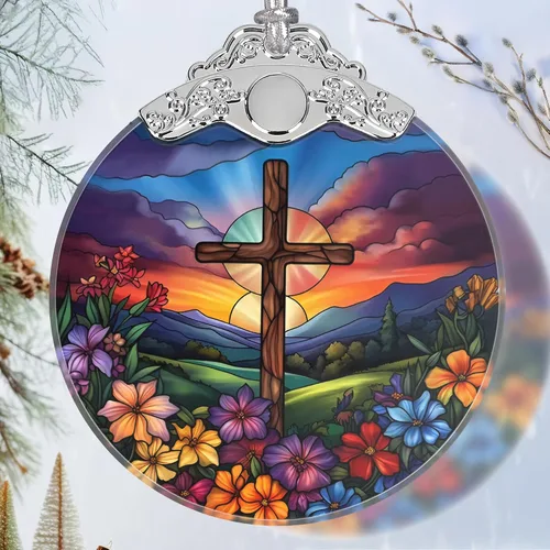 Vista 17 de Ornamento de Hada de Vidrio Emplomado de Navidad - Decoración para el Hogar - Ideas de Regalos Navideños - Intercambio de Regalos - Hada Hermosa