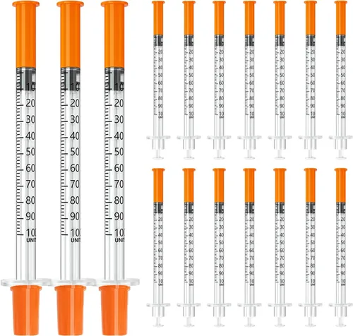 Vista 14 de Jeringas 0.0 fl oz 30G 5/16" (8mm), envueltas individualmente, caja de 100 jeringas de laboratorio