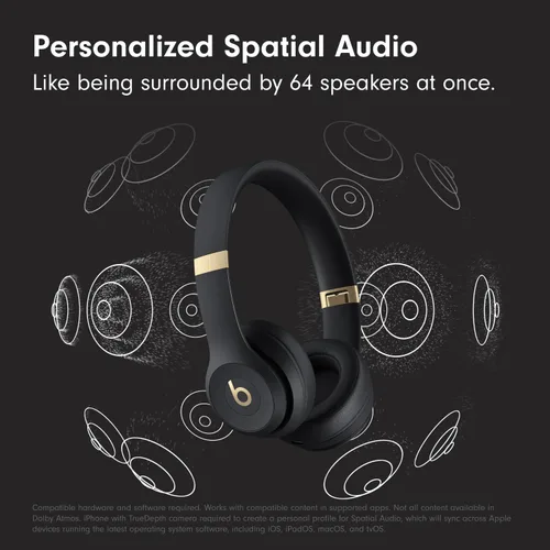 Vista 2 de Beats Solo 4 - Auriculares inalámbricos Bluetooth con cable de carga USB-C (20 cm) - Negro mate