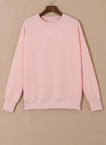 Vista 99 de SHEWIN Sudadera casual de manga larga con cuello redondo para mujer, ligera, holgada