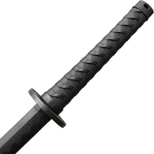 Vista 5 de con funda de espada Katana, aproximadamente 41 pulgadas, hoja de polipropileno de alta dureza para realizar accesorios de cosplay Aikido