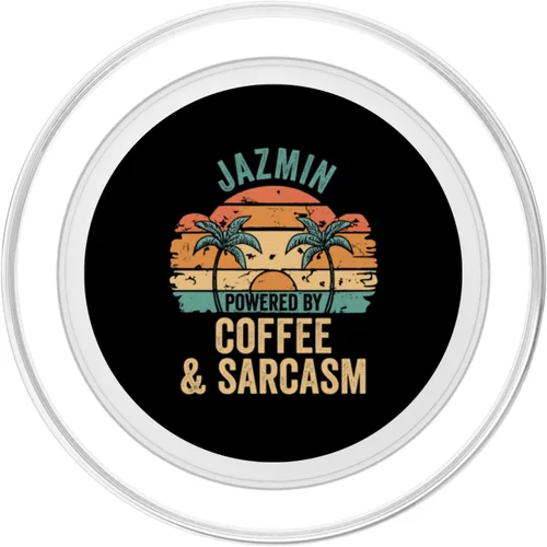 Vista 2 de JAZMIN Vibes Only Cute Retro Girls JAZMIN Name PopSockets MagSafe PopGrip para iPhone
