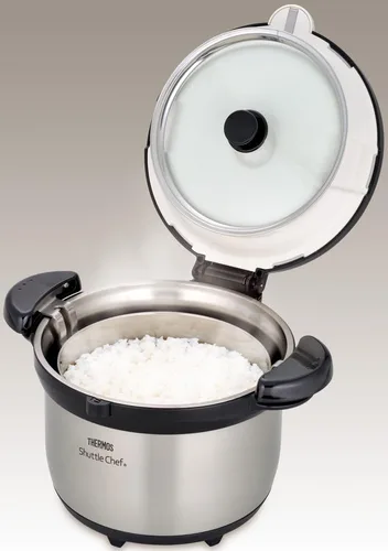 Vista 5 de Thermos KBG-3000 CS - Cocina aislada al vacío, Shuttle Chef, 7.1 gal (3.0 L) (3 a 5 personas) de acero inoxidable transparente