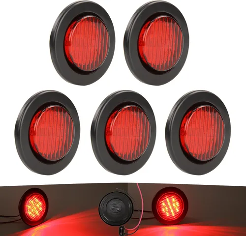 Vista 8 de NEW SUN Premium luces LED redondas de 2.5 pulgadas para remolque, 13 luces LED laterales, kits de luces de despeje con arandela y enchufe de 2 pines