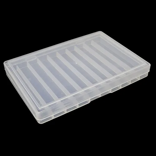 Vista 8 de Caja de almacenamiento con 5 compartimentos para almacenamiento de fresas de fresado, roscas, taladros y herramientas de torneado, 71 x 106 x 15mm