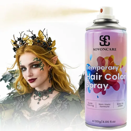 Vista 14 de SOVONCARE Spray de color temporal rosa intenso para el cabello para niños y # 1 - Rosa intenso