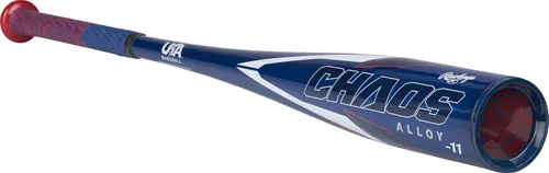 Vista 4 de Rawlings Bate de béisbol Chaos USA Drop -11 Barril de 2 5/8" 1 Pza. Aluminio