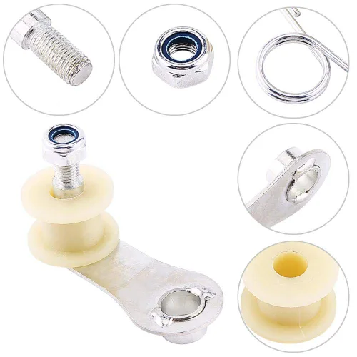 Vista 3 de Kit de ajustador de rodillo tensor de cadena Pit Bike con resorte para Dirt Pit Mini Bike Motocicleta