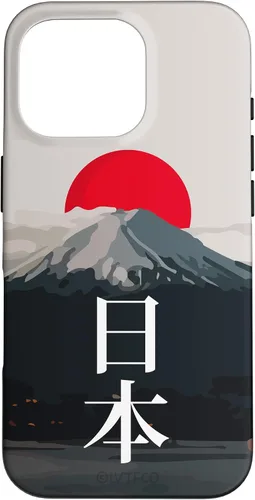 Vista 20 de Funda para iPhone 16 Mt Fuji (Fujisan), Sun y Kanji japonés
