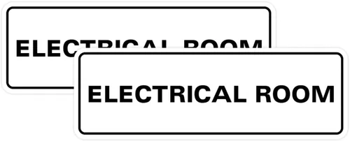 Vista 18 de All Quality Letrero eléctrico estándar para habitación, color negro, pequeño (1 unidad)