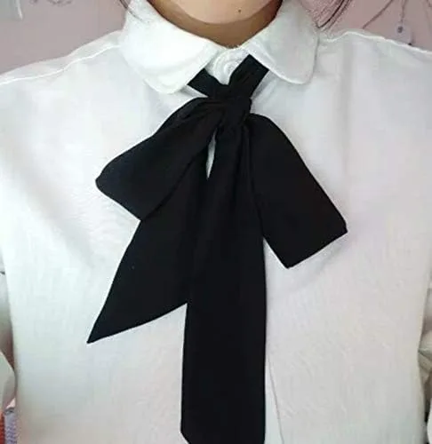 Vista 4 de Elegante bufanda suave con cinta, bufanda larga y delgada de satén con cinturón para el cuello, bufanda para mujer