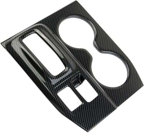 Vista 3 de crosselec Consola Central de Fibra de Carbono Panel de Cambio de Marchas Soporte de Taza Cubierta de Embellecedor Accesorios para Honda Pilot