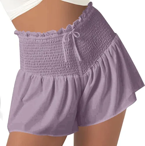 Vista 2 de FlekmanArt Pantalones cortos clásicos de fiesta única dúctil femenina Pantalones cortos holgados Paisley