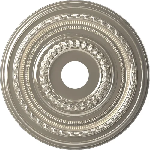 Vista 37 de Ekena Millwork CMP10CO Cole Medallón de techo de PVC termoformado (se adapta a toldos de hasta 4 1/4"), 10 "OD x 3 1/2" ID x 3/4" P