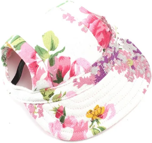 Vista 28 de Sombrero deportivo para perros, sombrero de lona para mascotas, sombrero de tela Oxford de béisbol deportivo con agujeros para las orejas