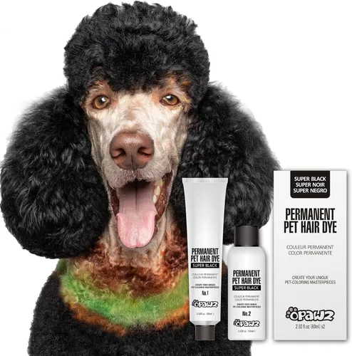 Vista 13 de OPAWZ Tinte permanente para el pelo de los perros, tinte para el pelo de las mascotas utilizado de forma segura por salones de aseo durante una