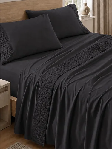 Vista 60 de Bedsure Juego de sábanas para cama individual - 3 piezas de sábanas suaves para cama individual - Transpirables y refrescantes - Calidad hotelera