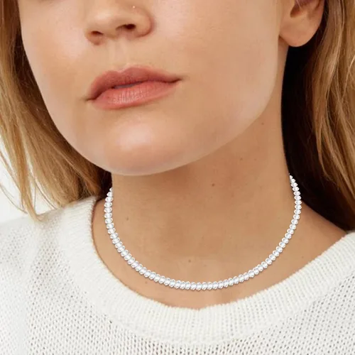 Vista 2 de YANCHUN - Collar con estilo de gargantilla de estrella dorada para mujer, collar de capa delicada para adolescentes y niñas, regalo ideal