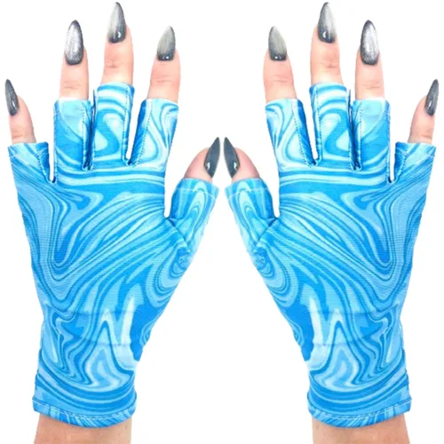 Vista 28 de ManiGlovz - Guantes de uñas originales con protección UPF 50+ UV Manicura de gel y guantes anti UV sin dedos para mujeres Se pueden utilizar
