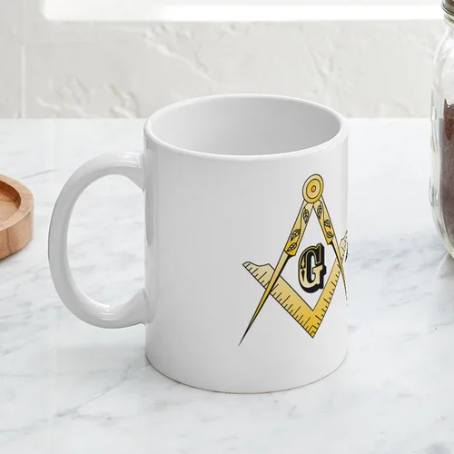 Vista 5 de CafePress Masonic Eastern Star - Taza de café de cerámica (11.0 fl oz)