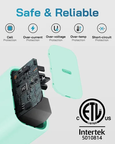 Vista 6 de CXX Cargador rápido de 20 W para iPhone 14/13/12
