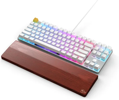 Vista 3 de Glorious Teclado para juegos personalizado GMMK 85 TKL teclado mecánico con cable USB C interruptores y teclas intercambiables en caliente RGB