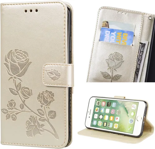 Vista 13 de NB - Funda tipo cartera para iPhone 7 Plus, iPhone 8 Plus, piel sintética, magnética, con función atril y función atril para iPhone 7 Plus, 8 Plus