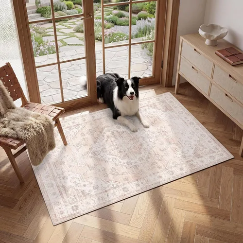Vista 42 de Garvee Alfombra vintage Beige