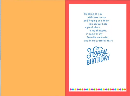 Vista 2 de Hallmark Tarjeta de cumpleaños (Otro año más brillante)