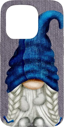 Vista 13 de Funny Gnome Girl with Blue Jeans for Women Cute Denim Case for iPhone 17