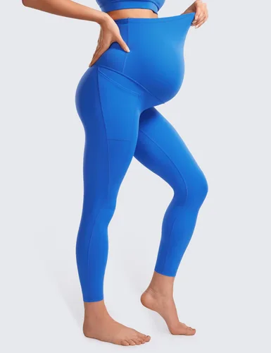 Vista 3 de CRZ YOGA Butterluxe - Leggings de maternidad con bolsillos para mujer de 25 pulgadas, pantalones de entrenamiento para yoga, embarazo, suaves como