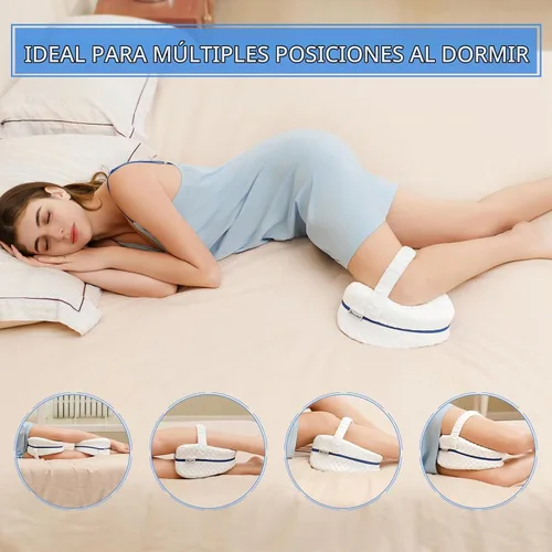 Vista 4 de BEAUTRIP Almohada de rodilla para dormir de lado, almohadón de espuma viscoelástica con contorno de cuña, cojín de apoyo con funda lavable