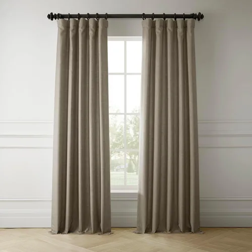 Vista 9 de HPD Half Price Drapes Cortinas italianas de lino sintético de 84 pulgadas de largo, cortinas de oscurecimiento para dormitorio y sala de estar, 50 x