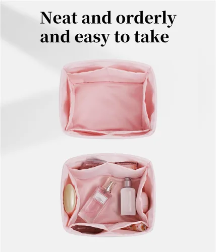 Vista 2 de KINGS IN BAG Organizador para bolsas de mano y bolsas de mano, bolsas de lujo con satén sedoso, se adapta a bolsas de Picotin 1822, ligeras para uso