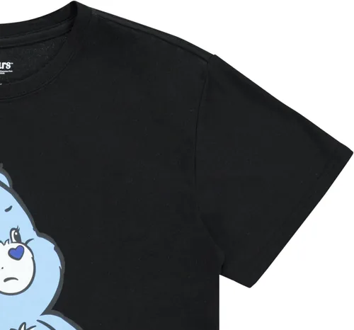 Vista 4 de Care Bears Camisa de moda para mujer - Ropa clásica para mujer - Cheer Friend Funshine Good Luck Tie Dye Tee Negro