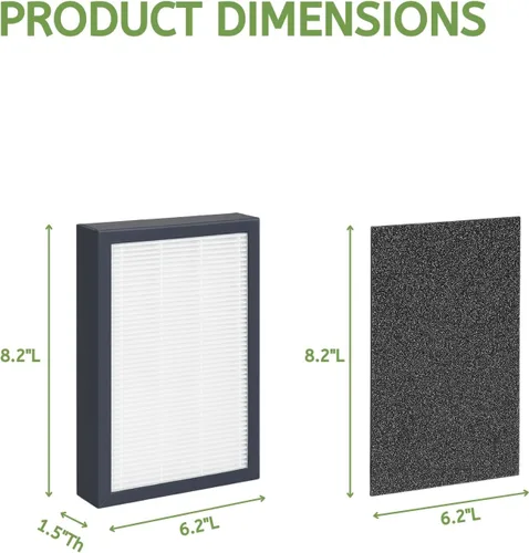 Vista 2 de Nispira Filtro de repuesto HEPA verdadero compatible con filtro GermGuardian FLT4100 E compatible con filtros AC4100 purificador de aire modelo 2