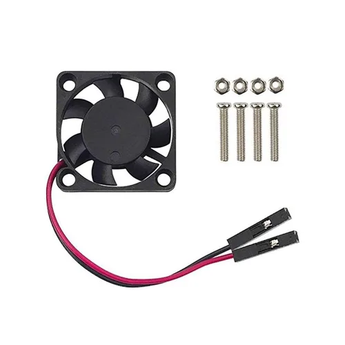 Vista 2 de Ventilador Raspberry Pi – Paquete de 10 disipadores de calor de refrigeración de CPU, separando interfaz uno a dos, 3.3 V 5 V para Pi4, Pi3, Pi2