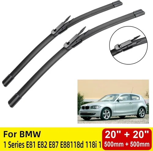 Vista 2 de Limpiaparabrisas delantero compatible con BMW Serie 1 E81 E82 E87 E88118d 118i 120i 120d 123d 125i 128i 135i 116i 2004-2011