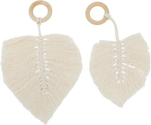 Vista 9 de Juvale Círculos de madera para macramé y manualidades, paquete de 20, círculos de madera natural sin terminar de 2.2 pulgadas de diámetro