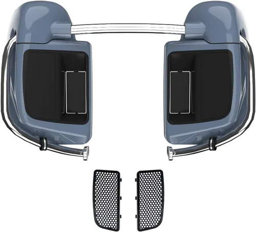 Vista 85 de Kits de calentadores de piernas con ventilación y combinación de color con guantera para Harley Davidson Touring Street Road King Glide FLTR 2014