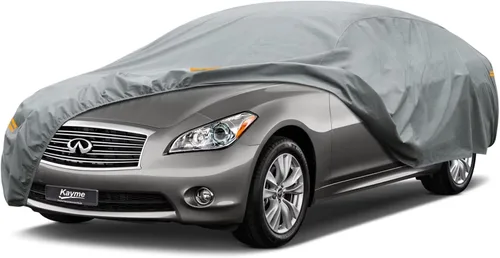 Vista 164 de Kayme Funda de Coche de Servicio Pesado Impermeable para Todo Tipo de Clima, Ajuste Personalizado para Tesla Model S, Cubierta Exterior Completa