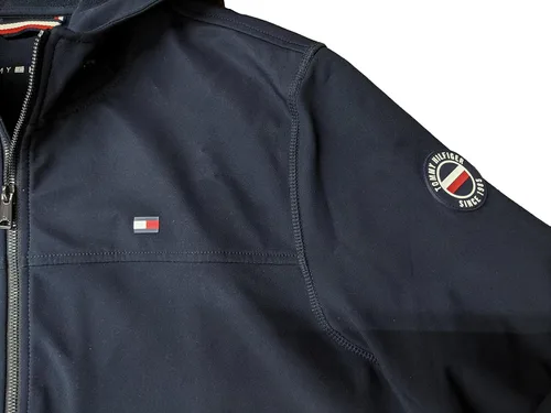 Vista 7 de Tommy Hilfiger Chaqueta con capucha resistente al agua Soft Shell para hombre