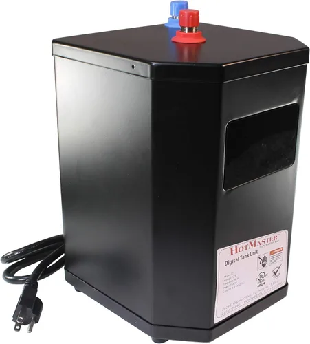 Vista 7 de Westbrass DT1F271-12 Develosah - Grifo dispensador de agua caliente de 9 pulgadas con sistema de tanque digital HotMaster DigiHot y filtro de agua