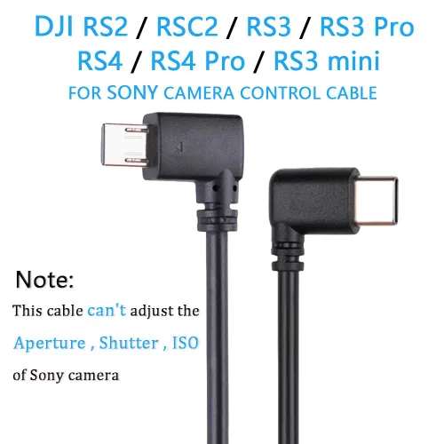 Vista 6 de Cable multi a USB-C tipo C RS para DJI Ronin compatible con Sony a6300 a6400