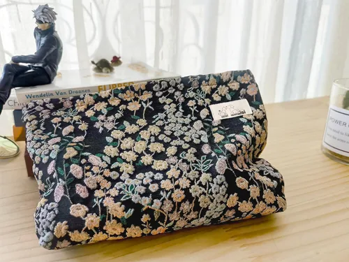 Vista 9 de HAPPYHEIDI - Bolsa de maquillaje grande para viajes, bolsa para cosméticos