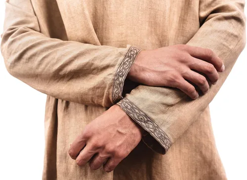 Vista 5 de Norse Tradesman Medieval Tunic - 350 GSM Linen Fabric - Premium Quality Viking Reenactment Attire