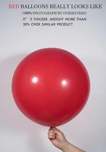 Vista 3 de 15 globos grandes de 24 pulgadas, globos surtidos grandes, de látex grueso, resistente, redondos, grandes, gigantes, grandes, grandes, grandes